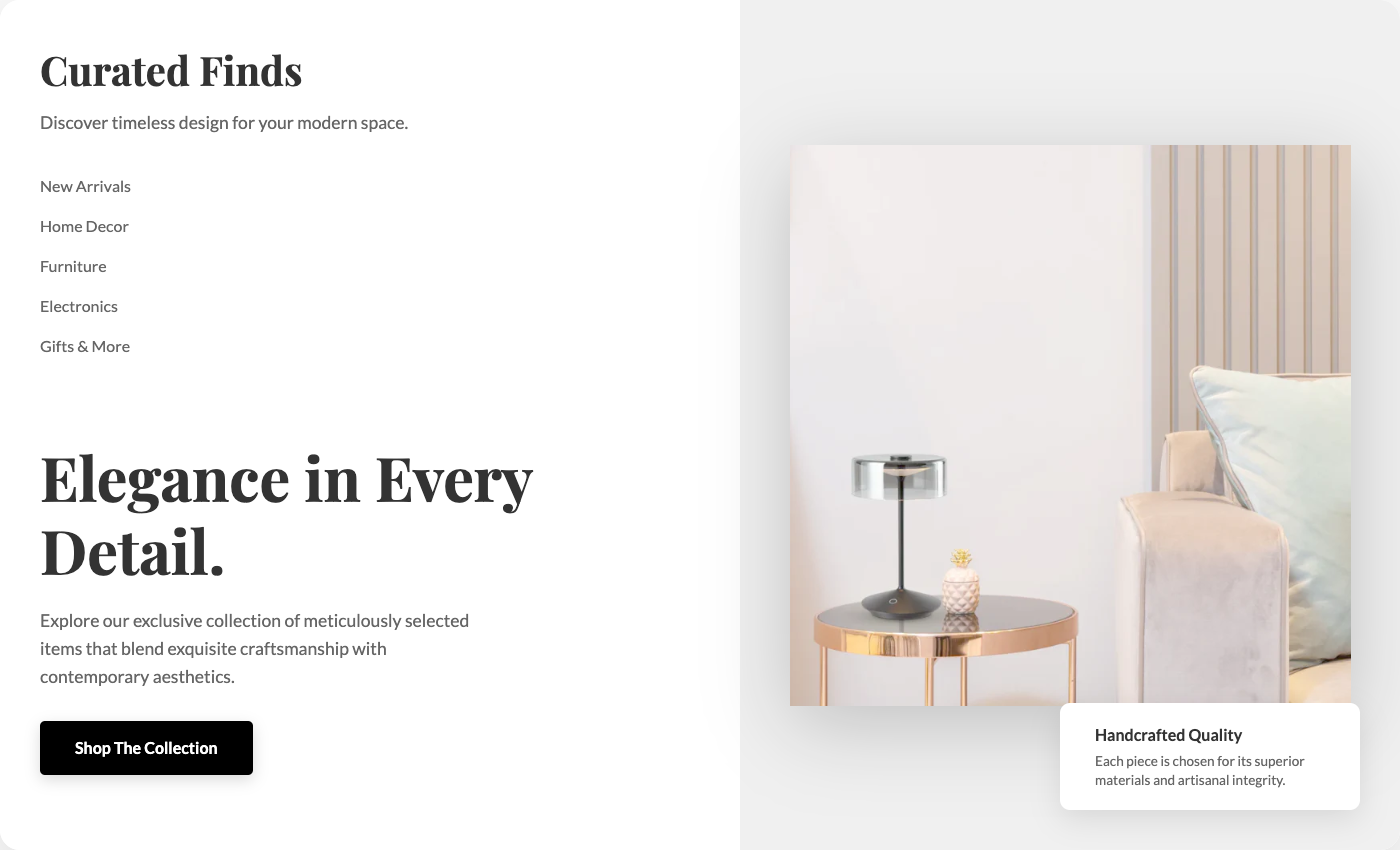 Retail Website Example