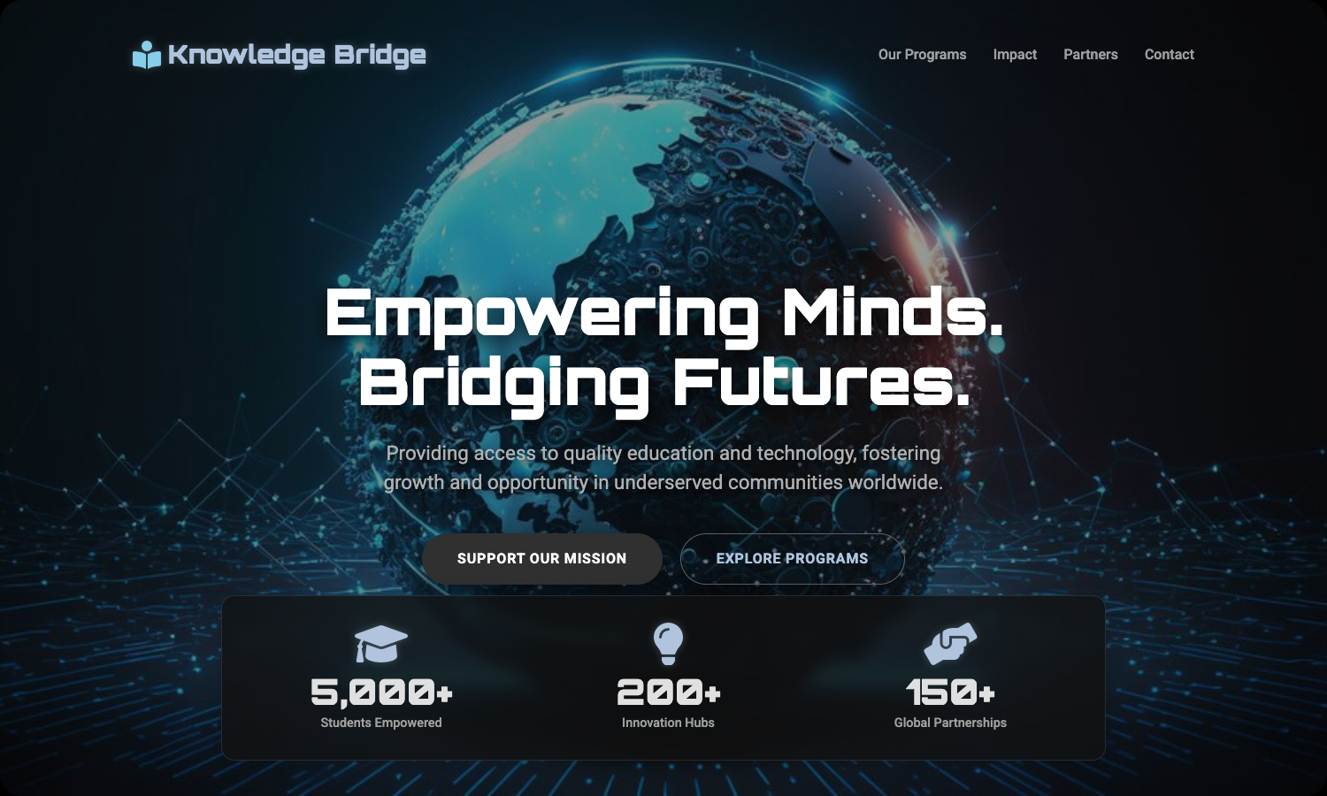 Non-Profit Website Example 1
