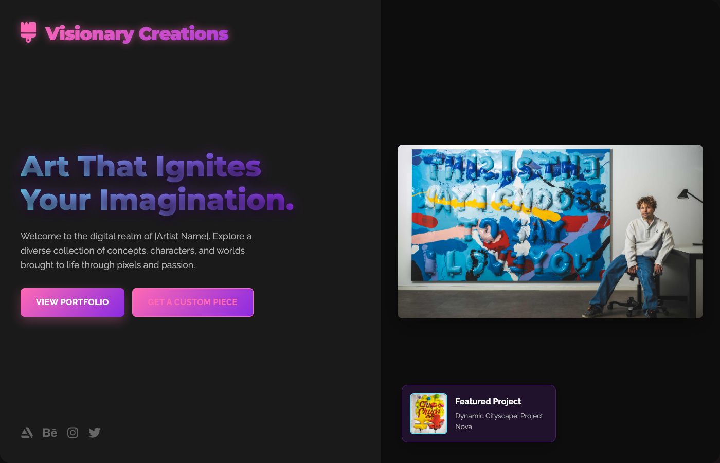 Portfolio Website Example 1